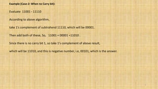 1’s and 2’s complements | PPT