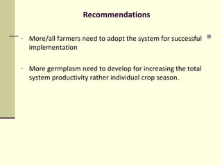 Strategies for Cropping System Intensification in a Moderately Saline Region of the Coastal Zone of Bangladesh