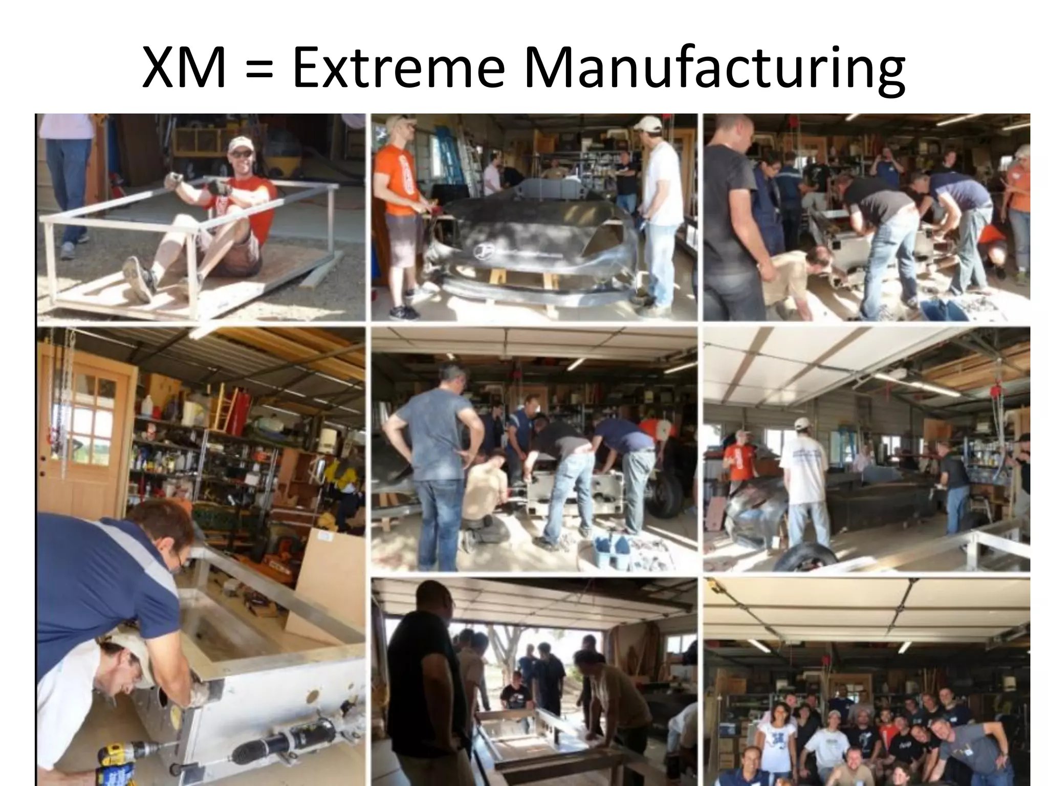 XM = Extreme Manufacturing
 