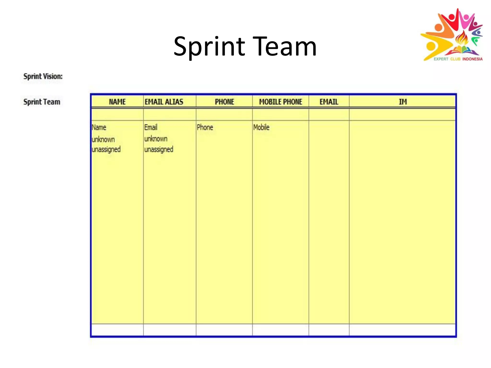 Sprint Team
 