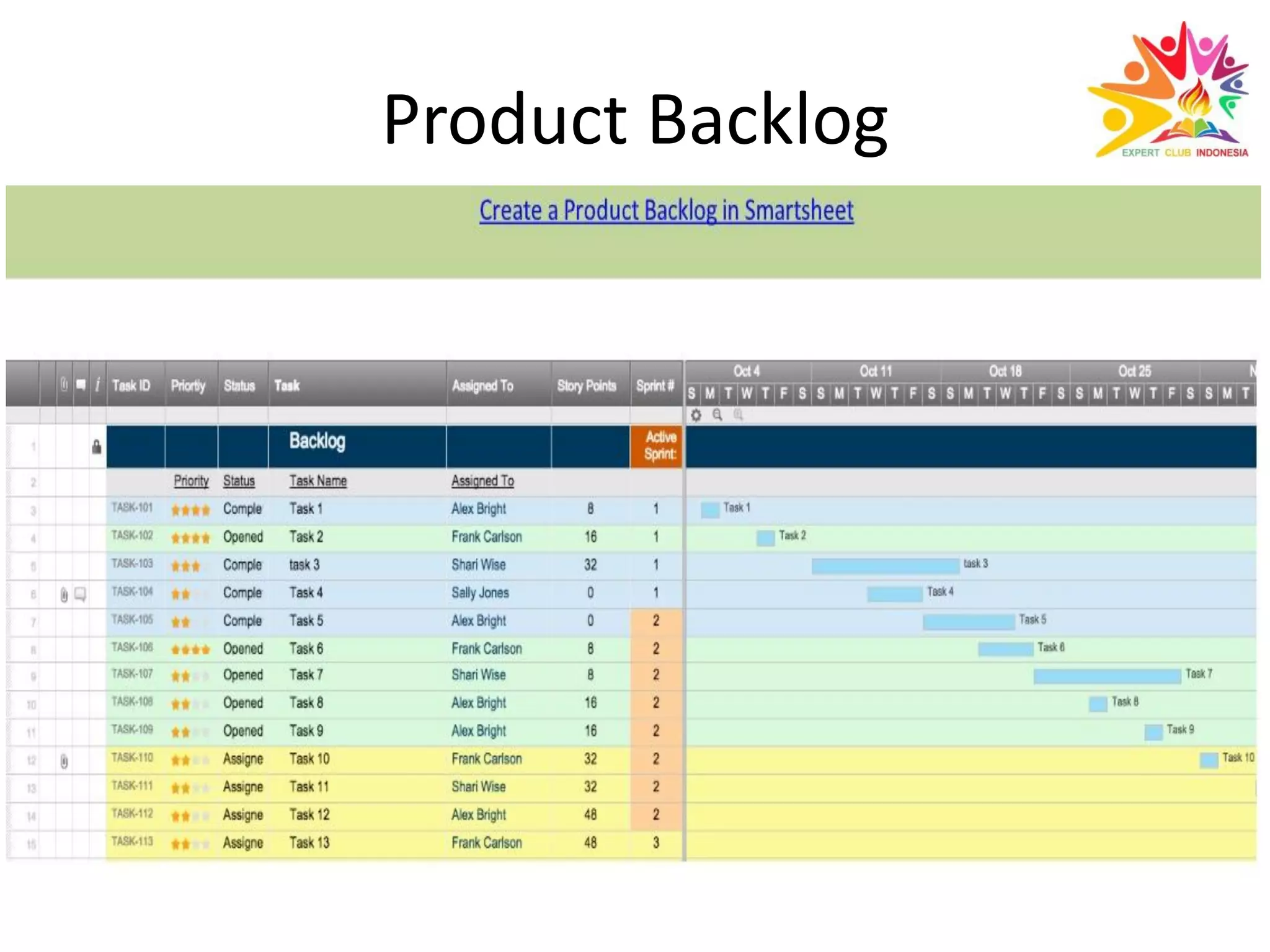 Product Backlog
 