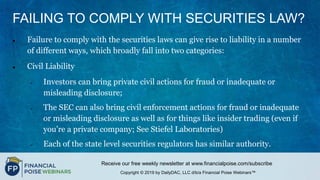 Securities Law: An Overview (Series: Securities Law Made Simple (Not Really))   