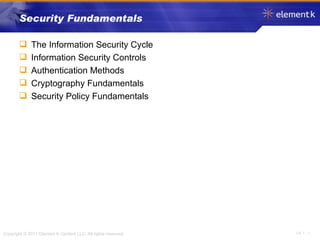 CompTIA Security+ Module1: Security fundamentals | PPT