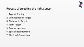 1 Selection of the sensors and types of sensors.pptx
