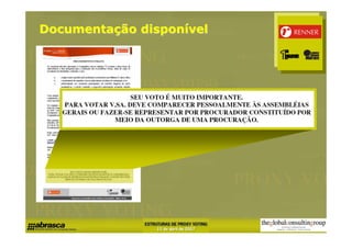 Documentação disponível
 