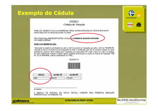 Exemplo de Cédula
 