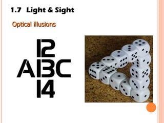 1.7 Light & Sight Optical illusions 