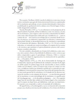 9Mg. Patricio Tobar E – Compilador Didáctica General
 