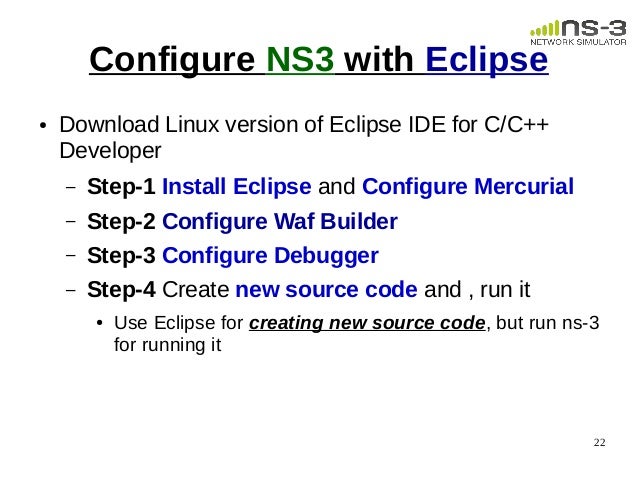 Ns3 Eclipse Tutorial | 1 session installation Ns3 Eclipse Tutorial | 1 session installation
