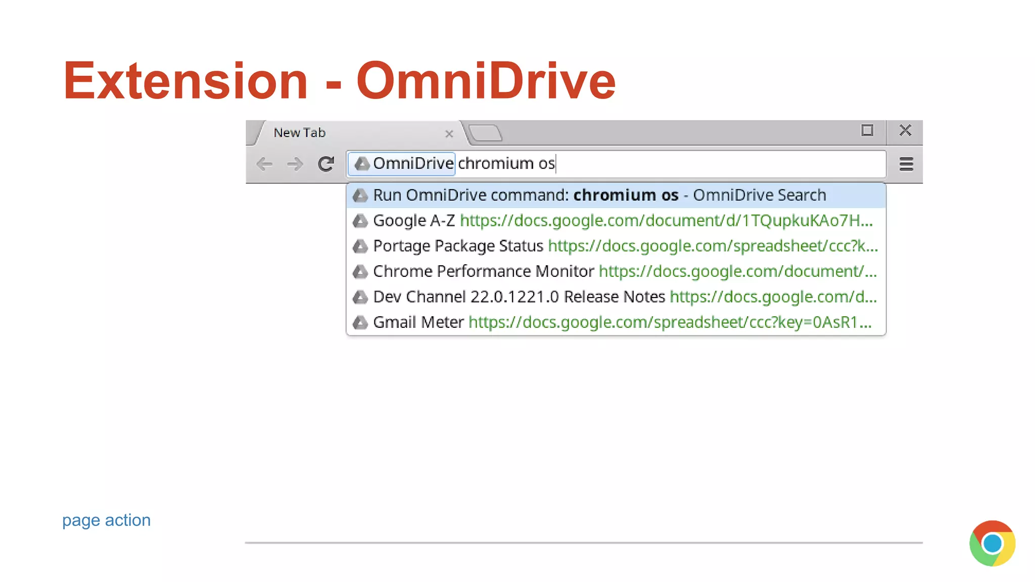 Extension - OmniDrive
page action
 