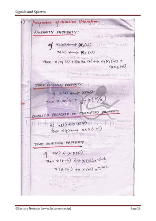 Spectrum Notes.pdf 1 signals and_spectra | PDF
