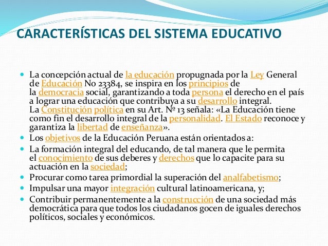 1 situación del sistema educativo peruano