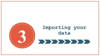 Importing your
data
3
 