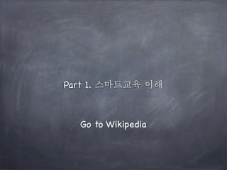 Part 1. 스마트교육 이해

Go to Wikipedia

 