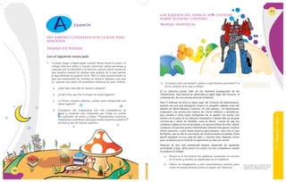 10
MIS SABERES COTIDIANOS SON LA BASE PARA
APRENDER
TRABAJO EN PAREJAS
Leo el siguiente enunciado
1. Cuando viajas a algún lugar, cuando miras desde la casa o el
colegio diversos sitios o cuando observas varias personas y
culturas por la televisión o el Internet, puedes darte cuenta de
que nuestro mundo es mucho más grande de lo que parece
y hay infinidad de lugares en él. Pero lo más sorprendente es
que esa inmensidad no termina en nuestro planeta, sino que
es apenas una parte del grandioso Universo en que vivimos.
a. ¿Qué hay más allá de nuestro planeta?
b. ¿Cuál crees que fue el origen de estos lugares?
c. La Tierra, nuestro planeta, ¿cómo será comparado con
estos lugares?
d. Comparto mis respuestas con mis compañeros de
mesa y creamos una respuesta que tenga en cuenta
las opiniones de todos y todas. Presentamos nuestras
respuestas al profesor para que evalúe nuestros saberes
previos y nos dé nuevos aportes.
Vivencia
10
6°-Unidad1-Guía1
LOS VIAJEROS DEL ESPACIO NOS CUENTAN
SOBRE NUESTRO UNIVERSO
TRABAJO INDIVIDUAL
2. ¿Conoces este personaje? ¿sabes a qué historia pertenece? si
no lo conoces te lo voy a contar.
Él es Optymus primer líder de los Autobots protagonista de los
Transformers, esta historia se desarrolla en algún lugar del Universo. A
continuación, leo con mucha atención la historia.
Hace 9 millones de años en algún lugar del Universo los Quientessons,
quienes son una raza alienígena, crearon un pequeño planeta como del
tamaño de Marte llamado Cybertron. En este planeta, los Quientesson
empezaron una producción masiva de robots militares y domésticos,
que vendían a otras razas inteligentes de la galaxia Vía Láctea. Los
robots con el pasar de los tiempos, empezaron a desarrollar sus propias
conciencias y almas de rebeldes, pues se dieron cuenta de que sus
creadores orgánicos los esclavizaban y se aprovechaban de ellos, dando
comienzo a la primera guerra cibertroniana. Durante esta guerra, muchos
robots murieron y otros tantos huyeron para salvarse, como fue el caso
de Skyfire, que un día en una misión de reconocimiento al planeta Tierra
quedó atrapado en una capa de hielo y, muchos años después, revive
para continuar por la lucha de la supervivencia entre los robots.
Después de leer esta entretenida historia, desarrollo las siguientes
actividades. Luego, debo poner en común con mis compañeros cuando
el profesor lo indique.
a. Busco en el diccionario las palabras resaltadas en cursiva
en el texto y escribo su significado en el cuaderno.
b. Utilizo mi imaginación y mis conocimientos previos para
crear mi propia historia sobre el origen del Universo.
Texto tomado de: La historia de los
Transformers. Recuperado de www.
angelfire.com/tv2/prime/g1h.html
11
 