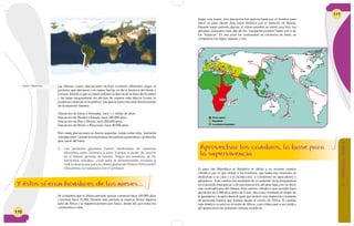 170
Y éstos sí eran hombres de las nieves...
Las últimas cuatro glaciaciones reciben nombres diferentes según el
territorio que afectaron con mayor fuerza, es decir América del Norte y
Europa, debido a que no tienen influencia directa de la línea del Ecuador
y las bajas temperaturas les afectan de manera más directa (como lo
podemos observar en la gráfica). Las glaciaciones han sido denominadas
de la siguiente manera:
Glaciación de Günz o Nebraska: hace 1,1 millón de años.
Glaciación de Mindel o Kansas: hace 580.000 años.
Glaciación de Riss o Illinois: hace 200.000 años.
Glaciación de Würm o Wisconsin: hace 80.000 años.
Pero estás glaciaciones no fueron seguidas, tenían entre ellas “períodos
interglaciares”, donde la temperatura del planeta aumentaba y se derretía
gran parte del hielo.
2. Los períodos glaciares fueron nombrados de maneras
diferentes para América y para Europa a pesar de ocurrir
en el mismo período de tiempo. Según los nombres de los
territorios actuales, ¿cuál será la denominación europea y
cuál la americana para la última glaciación Würm-Wisconsin?
Discutimos la respuesta con el profesor.
Figura 1: Glaciaciones.
Se considera que el último período glaciar comenzó hace 100.000 años
y terminó hace 10.000. Durante este período la especie Homo Sapiens
salió de África y se dispersó primero por Asia y, desde allí, por todos los
continentes e islas.
171
Según una teoría, esta glaciación fue aprovechada por el hombre para
hacer su paso desde Asia hacia América por el estrecho de Bering.
Durante aquel período glaciar, el clima terrestre se volvió muy frío: los
glaciares avanzaron más allá de los “casquetes polares” hasta cerca de
los “trópicos”. En esa zona los continentes se cubrieron de hielo, se
congelaron los lagos, lagunas y ríos.
Aprovechar los cambios, la base para
la supervivencia
El paso del Paleolítico al Neolítico se debió a un enorme cambio
climático por el que obligó a los hombres, que hasta ese momento se
dedicaban a la caza y a la recolección, a convertirse en agricultores y
ganaderos. Este cambio fue resultado de un aumento de la temperatura
en el período interglaciar y de una resecación del gran lago, por no decir
mar centroafricano del Sahara. Este cambio climático que sucedió hace
alrededor de 6.000 años antes de Cristo, dio como resultado el origen de
la ganadería y la agricultura al igual que motivó una migración o traslado
de personas masiva que partían desde el centro de África. El cambio
más drástico ocurrió en el norte de África, cuyo clima pasó a ser árido y
allí aparecieron las primeras culturas neolíticas.
Homo sapiens
Neandertal
Los primeros homínidos
6°-Unidad2-Guía5
 