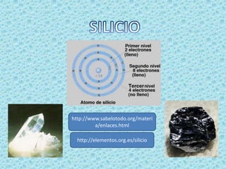 http://www.sabelotodo.org/materi
         a/enlaces.html

  http://elementos.org.es/silicio
 