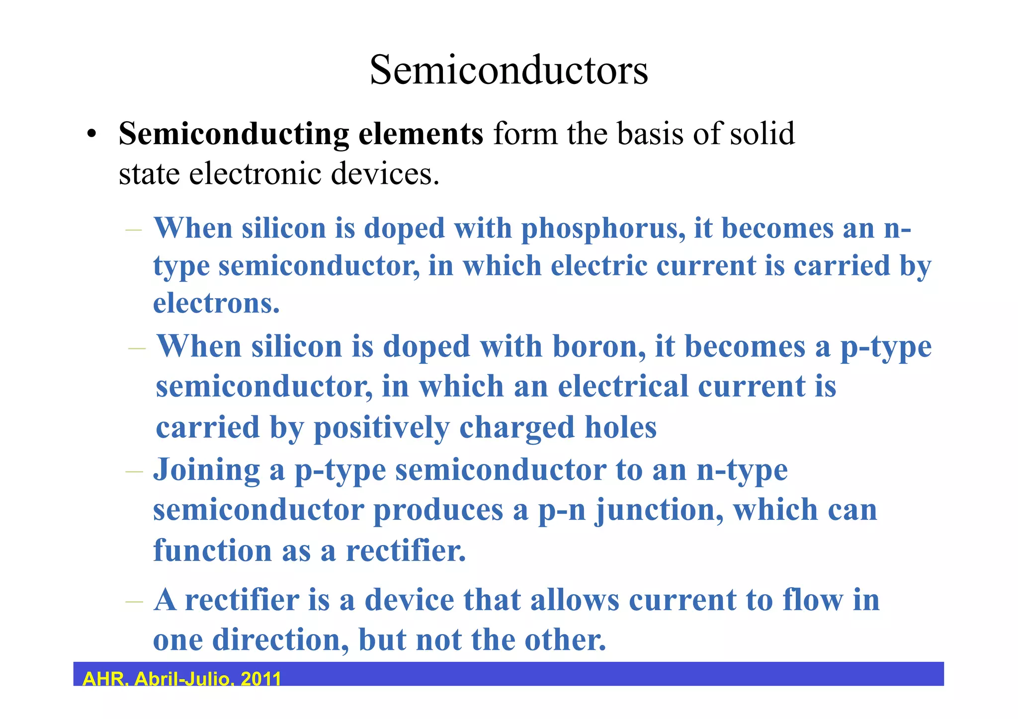 Solids, Conductors, Insulators & Semiconductors | PDF