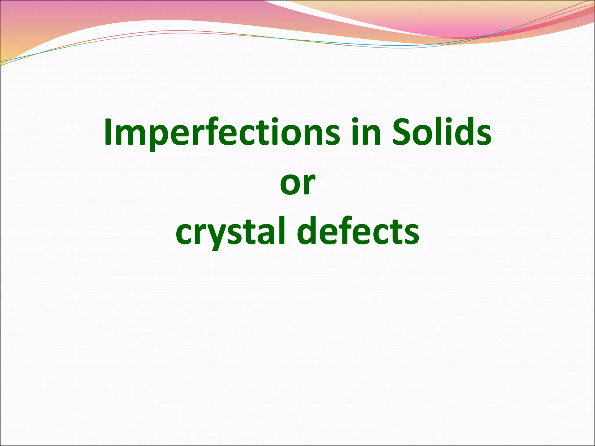 The Solid State For Class XII | PPT