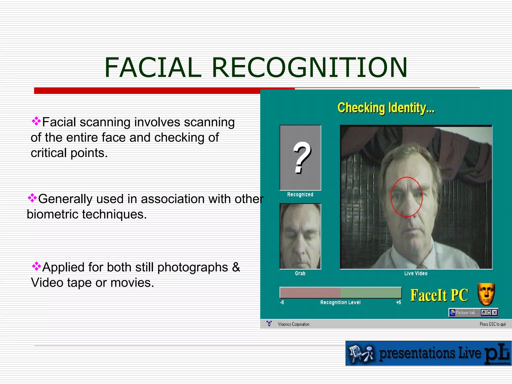 1 spattern matching using biometric techniques