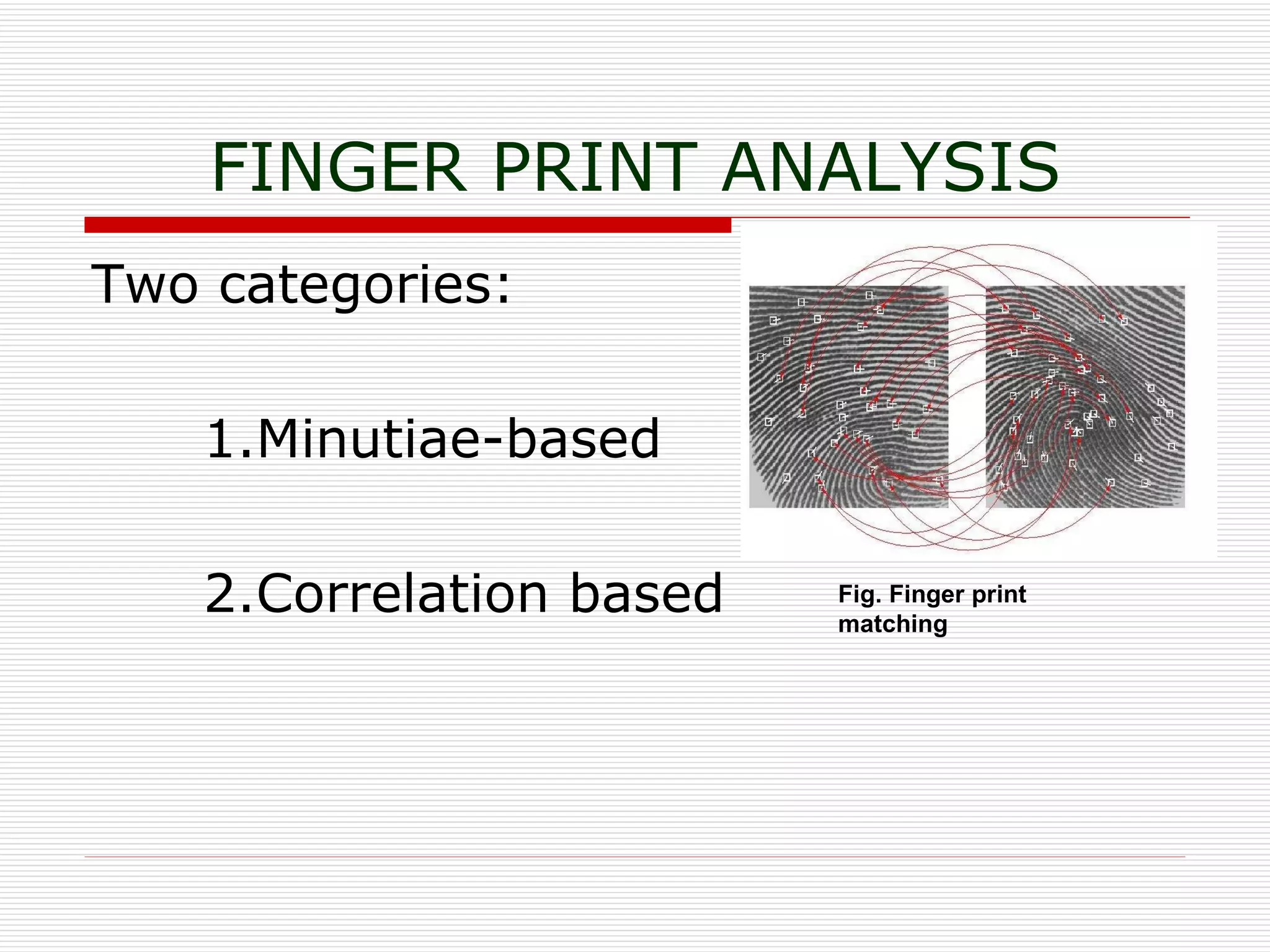 1 spattern matching using biometric techniques