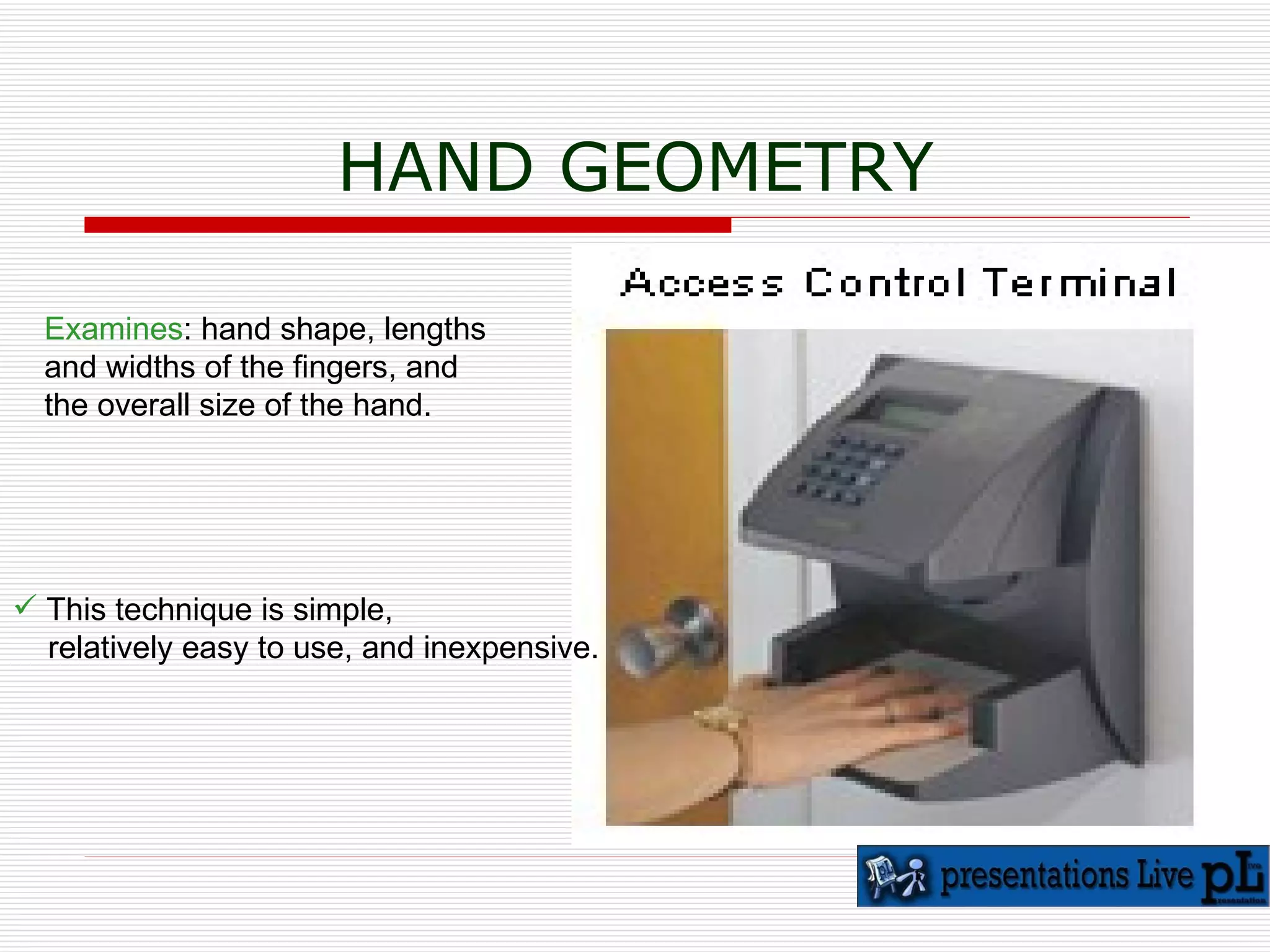 1 spattern matching using biometric techniques