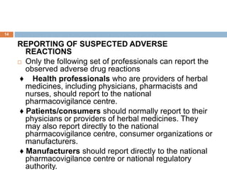 Reaction In Reporting 1)spontanious reporting schemes for biodrug adverse reactions | PPTX