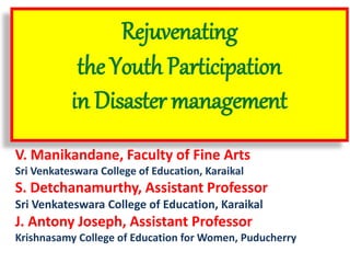 Disaster management & youth participation | PDF