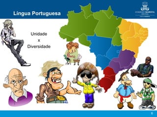 6
Língua Portuguesa
Unidade
x
Diversidade
 