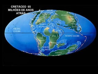 CRETÁCEO 65
MILHÕES DE ANOS
ATRÁS
 