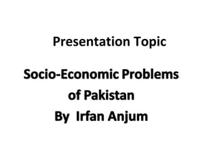 Presentation Topic
 
