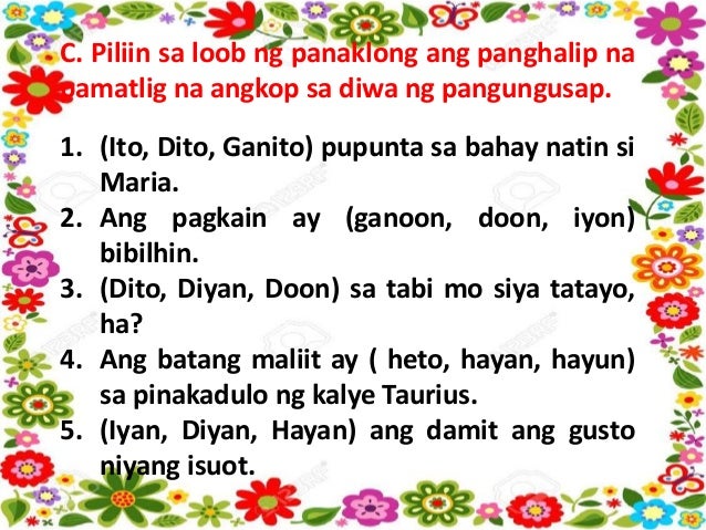 Panghalip Pamatlig Halimbawa Ng Panghalip Sa Pangungusap Jildoyans Images