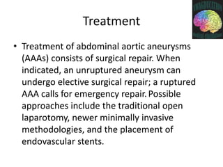 Abdominal Aortic Aneurysms | PPTX