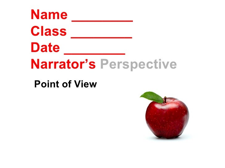 Third Person Writing Examples