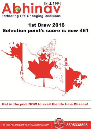 1st Draw 2016 Selection Point's score is now 461