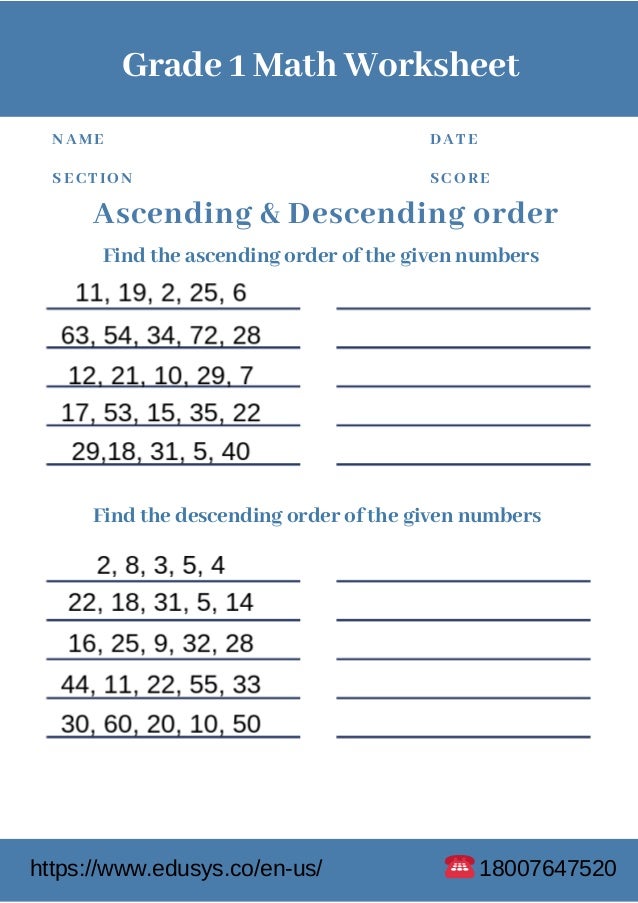 1st grade free pdf math worksheet printable