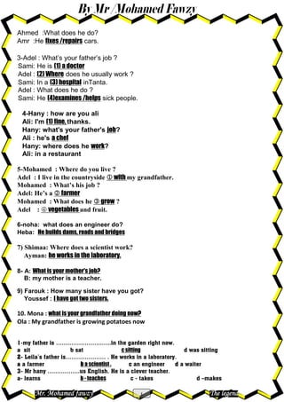 1st Preparatory English Term 2 Final Revision Pdf