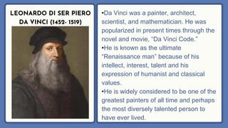 Renaissance Intellect arts and renaissance period. MAPEH 9 Arts first quarter | PDF