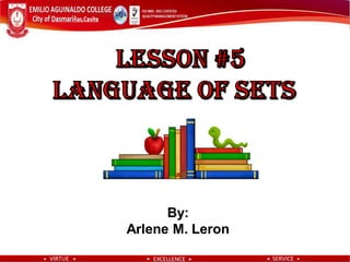 Language of Sets | PDF