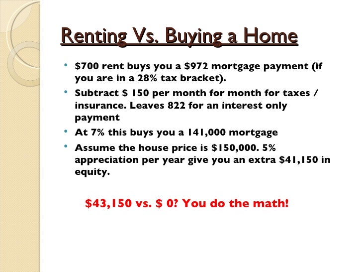 6 Renting Vs Buying A Home 6 Renting Vs Buying A Home