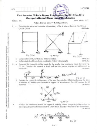 1st and 2nd Semester M Tech: Structural Engineering (Dec-2015; Jan-2016 ...