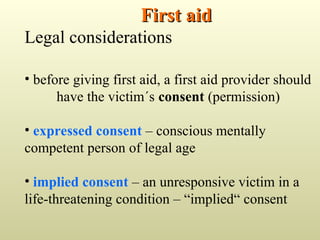 First Aid discussion for National Service Training Program.ppt