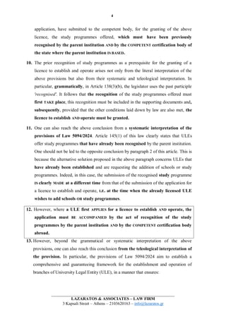 4
LAZARATOS & ASSOCIATES – LAW FIRM
3 Kapsali Street – Athens – 2103620163 – info@lazaratos.gr
application, have submitted...