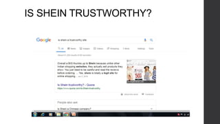 IS SHEIN TRUSTWORTHY?
 