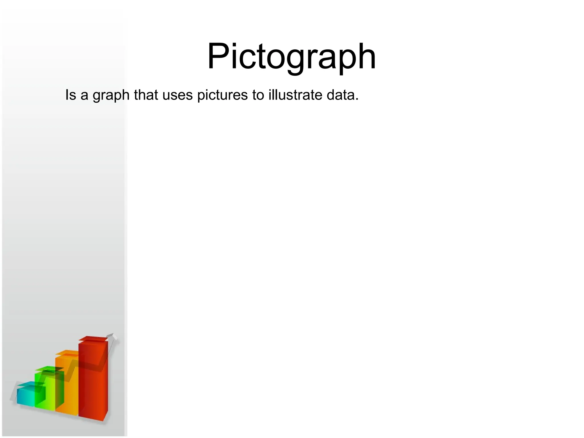 Pictograph
Is a graph that uses pictures to illustrate data.
 