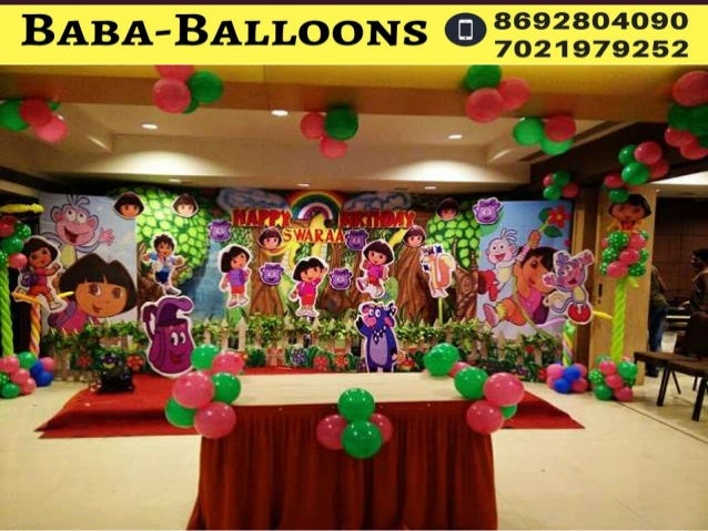 1st Birthday Party Organisers In Thane Call Baba Ballons