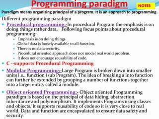 C programming basics | PPSX | Programming Languages | Computing