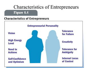 Characteristics of Entrepreneurs
 
