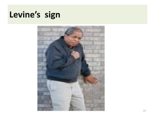 Levine’s sign
22
 