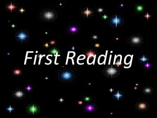 First Reading
 